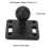 Kugel-Montagebasis 1 Zoll Gummikugel-Adapter - Aluminium 8