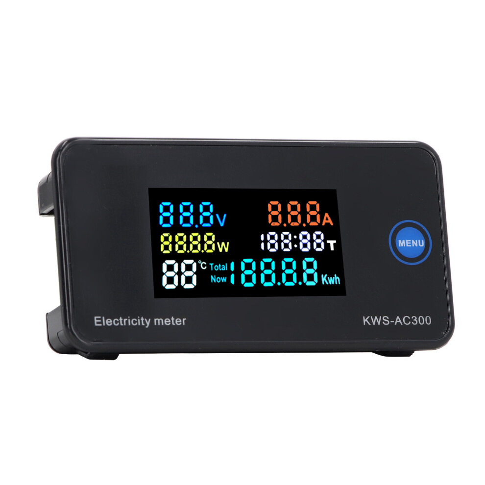 Ac Voltmeter Ammeter Ac50â300V 0Â20A Lcd Hd Display Current Voltage Meter With Built In Mutual Inductor Ac50â300V 3671313638722