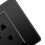 Thailand-Typ USB-C-Wandsteckdose Schwarz 180,00 g 5