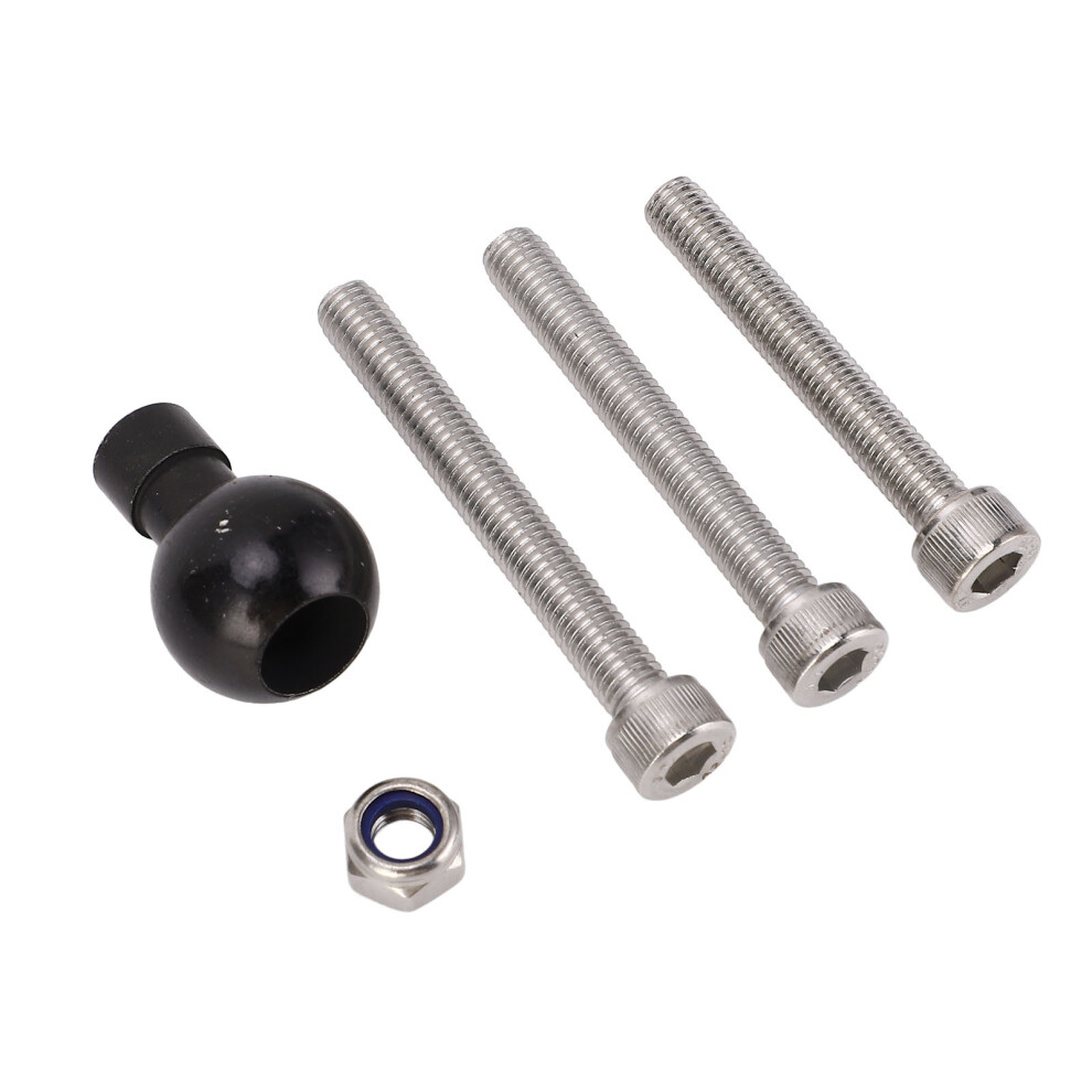 Motorcycle Handlebar Clamp Base Fork Stem Ball Base Ball Head Base With M8 Bracket Bolt 1 Inch Rubber Ball For Bâ367U Bracket System 9371313642142