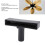 Deckenventilator-Blattstaubwedel aus ABS, 17,8  10,7 cm, Schwarz 4