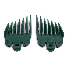 Taper King Hair Clipper Guide Comb Guard Set - Fool Proof Tapers & Fades derhjemme! Emerald (#3 til #8) - Kompatibel med Wahl/Conair Clippers!