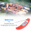Rote digitale kabellose faltbare Fleischtemperatursonde 11 cm 8