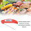 Rote digitale kabellose faltbare Fleischtemperatursonde 11 cm 5