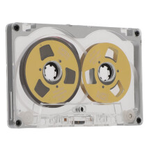 55 Min Aluminum Spule-zu-Spule Leeres Tonband Kassette – Silberrahmen mit Goldplatte
