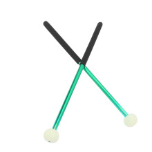 2 Stück Timpani-Malleten, Kopf aus grünem Wollfilz