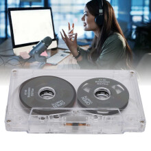 Reel to Reel leere Kassette 50 Min, beidseitig, Metall, Tonaufnahme, Schwarz