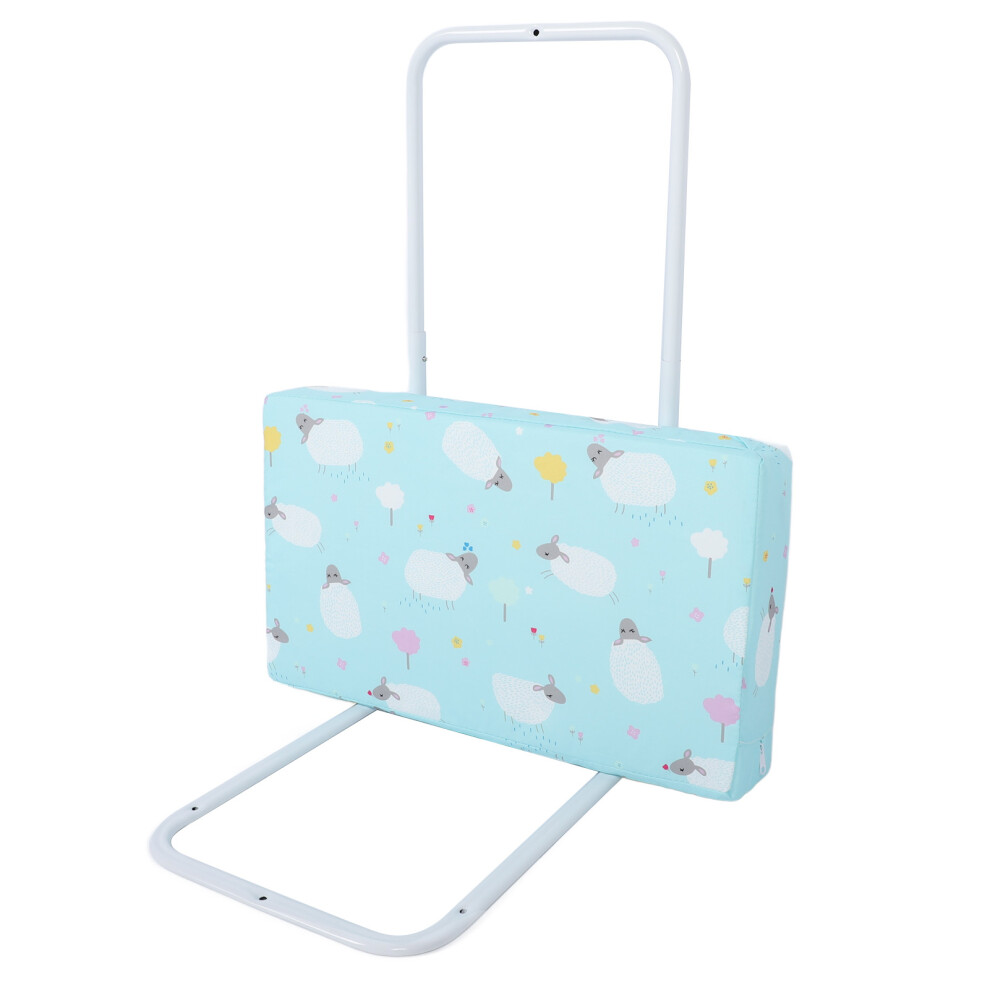 Bed Rail For Toddlers Reinforced Safety System Heights Adjustable Universal Fit Safety Side Railing Guard For Single Queen Full King Size B Blue