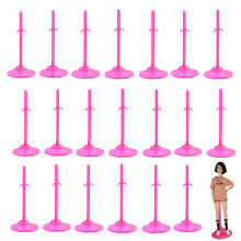 APOHALO Docka Stativ Stöd för Dockor Mannequin Display, 20 PCS Dockställ för 11" till 13" Dockor