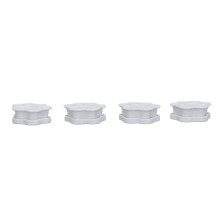 4 Stück Pad-Halter-Magnete, Weißes Pfoten-Design für Haustiere