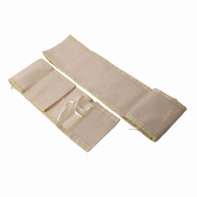 Baby Breathable Mesh Liner for Full Size Cribs Secure Safety Adjustable Height Baby Mesh Crib Bumper Beige