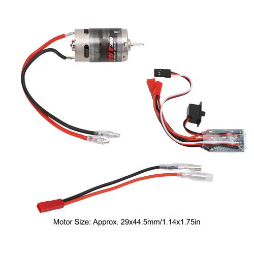 28T 390 Bürstenmotor + 30A-ESC, 2944,5 mm, Silber 1