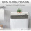Brookstone BROOKSTONE [2 ΣΕΤ] Καλάθια Αποθήκευσης Wicker, Διακοσμητικό Κάδος, Ιδανικό για Καλύμματα 2
