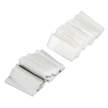 80 Stück selbstklebende Wimpernstreifen 3,3 cm Schwarz/Transparent