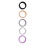 5 Stück Silikon-Smart-Ring-Hülle 6-10 Schwarz Pink 6