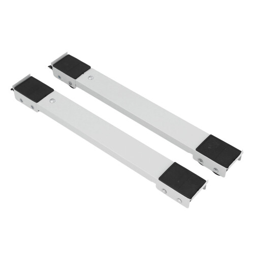 2 Stück ausziehbare Geräterollen, Eisen/PP-Räder 1