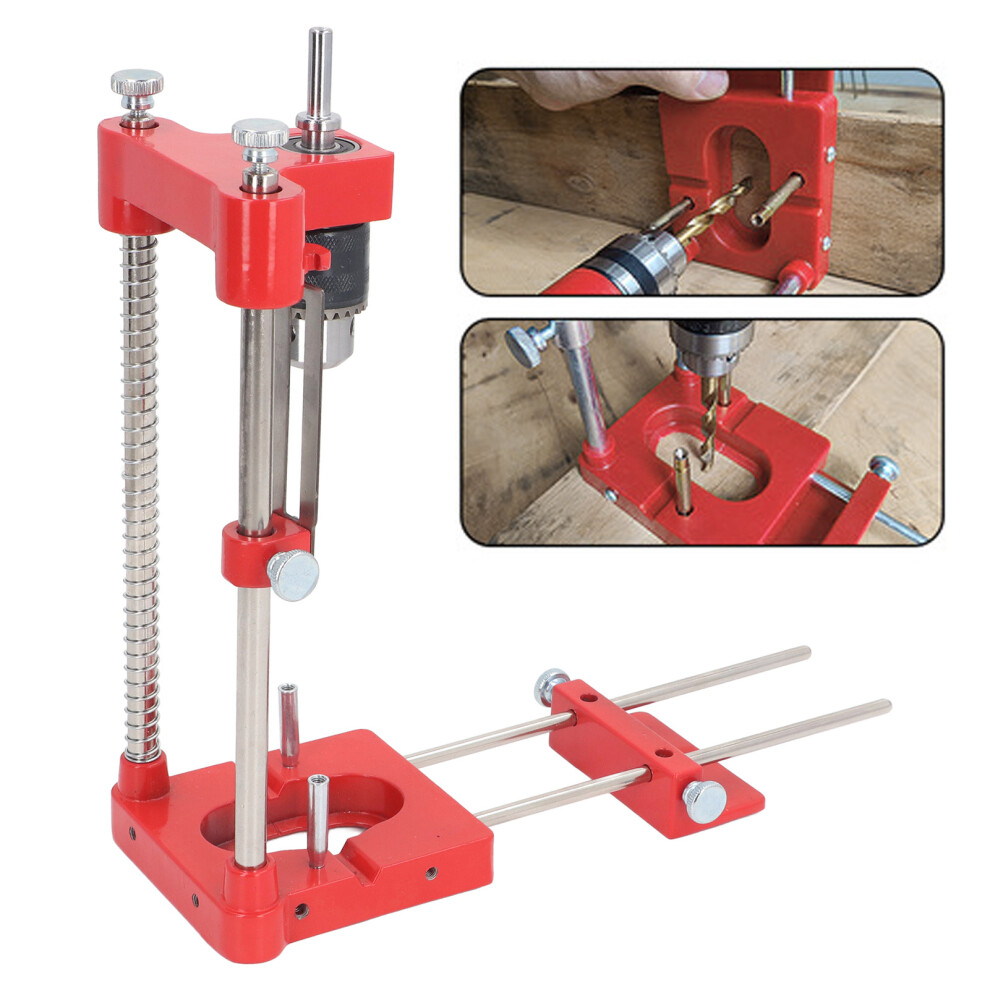 Woodworking Drill Locator Portable High Accuracy Aluminium Alloy Hole Punch Template Guide Tool 7901313655587