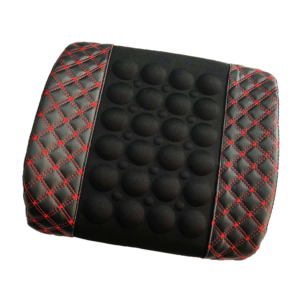 Car Electric Lumbar Support Dc12v 2 Speed Adjustment Universal Fit Vibrating Back Massager For Vehicles 9341313656845