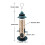 Hanging Bird Feeder Squirrel Proof Adjustable Hook Automatic Bird Feeder with 4 Perches for Outdoor Green 2