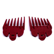 Taper King Hair Clipper Guide Comb Guard Set - Fool Proof Tapers & Fades at Home! Ruby (#1 to #3) - Compatible with Wahl/Conair Clippers!