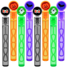 Pachet de 32 de baghete cu bule de Halloween pentru bomboane de petrecere pentru copii - modele asortate nfrico?atoare cu liliac de dovleac ?i b