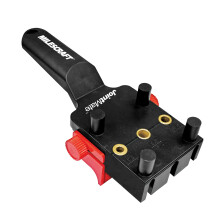 Milescraft 1332 Joint Mate - New Improved Handheld Dowel Jig for Corner Edge and Surface Joints 3 Metal Bushing Sizes (1/4"""" 5/16"""" 3/8"""") and