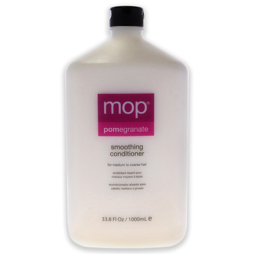 Mop Pomegranate Smoothing Conditioner For Medium To Coarse Hair - Moisturizing, Hydrating, Detangling - Strengthens Hair, Adds Shine, Anti-Frizz