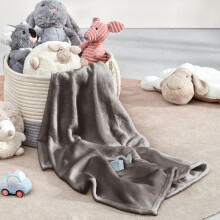SLEEP ZONE Fleece-Babydecken, superweiche Flanell-Fleece-Flauschdecke fr Kleinkinder, 76,2 x 101,6 cm, gemtliche, leichte Mikrofaser-Plschdecke, g