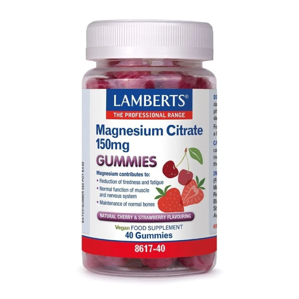 Lamberts Magnesium Citrate 150Mg Gummies