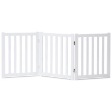 Cancelletto per animali domestici LZRS in legno massello, cancelletto per cani in legno per porte, cancelletto per cani in legno naturale per la