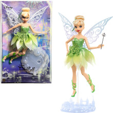 Mattel Disney Toys Tinker Bell Collector Doll with Wings to Celebrate Disney 100 Years of Wonder Inspired by Peter Pan