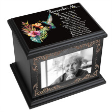 Urnas de cremao para cinzas humanas Urnas funerrias adultas masculinas ou femininas para cinzas com moldura para fotos Caixa de urnas de madei