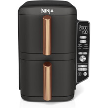 Ninja Double Stack XL Air Fryer, Vertical Dual Drawer Air Fryer with 4 cooking levels 2 Drawers & 2 Racks 9.5L Capacity