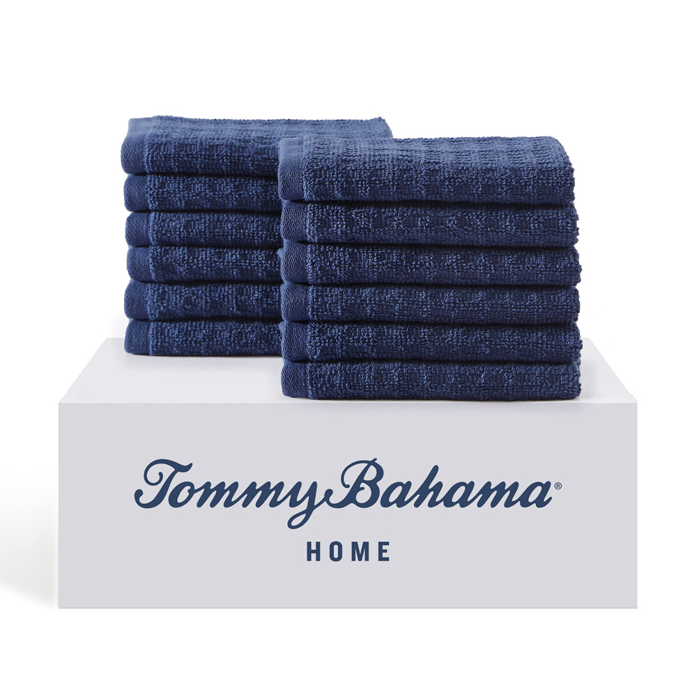 Tommy Bahama Washcloth Set Highly Absorbent Cotton Bathroom Decor Low Linting Fade Resistant Oekotex Certified Northern