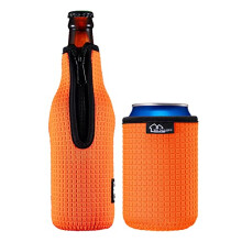 Insulateurs de manches de bouteille de biere 12 oz 330 ml de refroidisseur de bouteille de biere standard Couvre-bouteille zip-up Veste de boutei