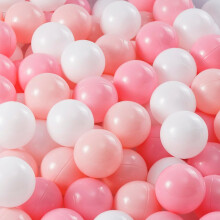 Moonxhome Ball Pit Balls for Kids 100 PCS 2.15 """" Tjockna mjuk plastkross Proof Ball Pit Balls BPA Phtalate Free Toy Ball med 3-frgs vitrosa lju