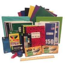 Benodigdhedenpakket voor de middelbare school - 25 essenti?e items voor de middelbare school of de middelbare school. Inclusief potloden, papiermappe