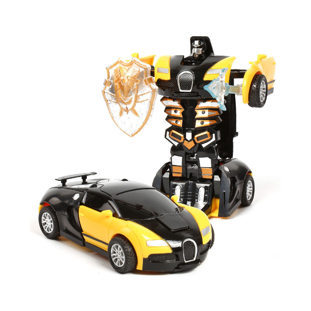 (Yellow) Children Toy Inertia Car Impacts Deformation Car People Interactive Play For-image-OPC-PHQ9YSM-NEW