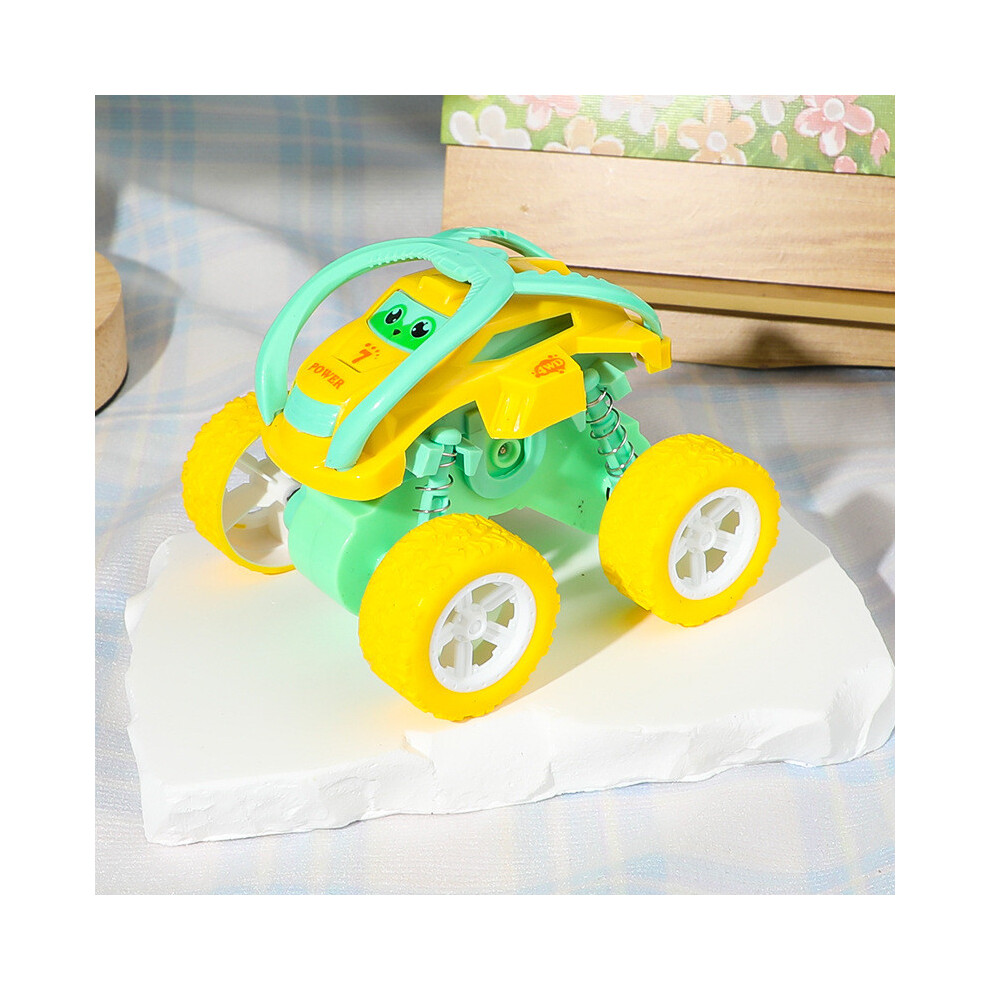 (Yellow) Toy Model Kids Offroad Vehicle With Four Wheel Rolling And Design Cartoon Print-image-OPC-PHQ9YTC-NEW