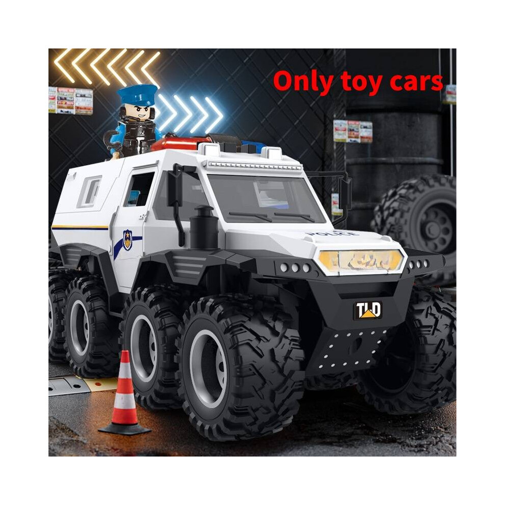 (White) Police Fire And Fighting Armored Off Road Vehicle Toy With Door Design Opening-image-OPC-PHQB2HC-NEW