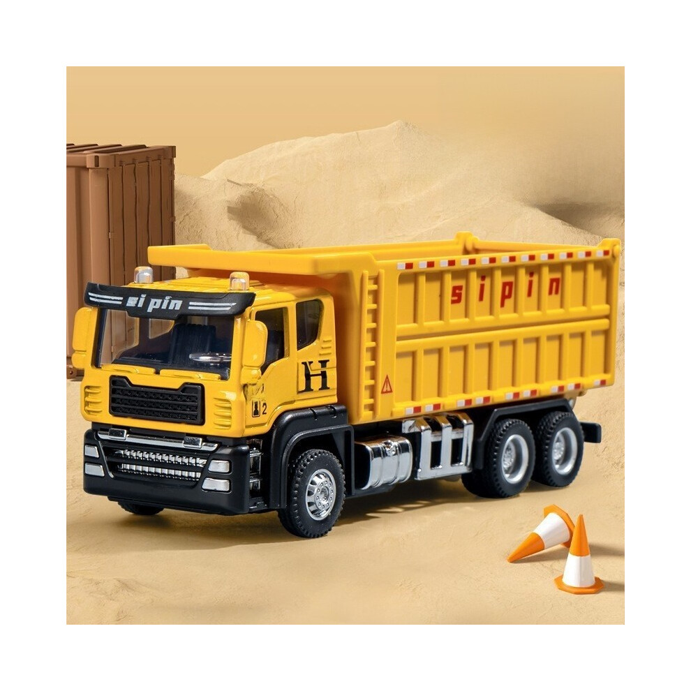 (Tipper Yellow) Inertia Children Alloy Transport Truck Car Toy With Movable For Playtime Parts-image-OPC-PHQB5F6-NEW