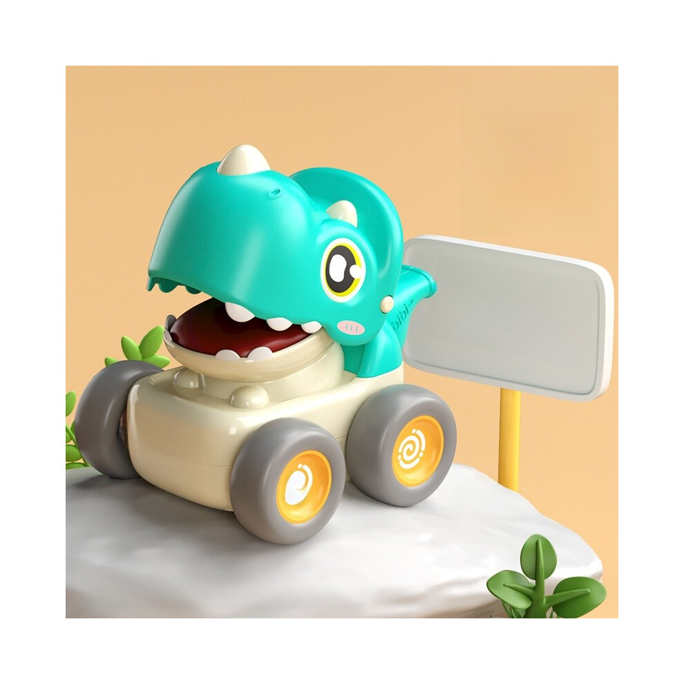 (Blue ) Toy Car Dinosaur And Train With Inertia Mechanism And Whistle For Play Kids-image-OPC-PHQB5FF-NEW