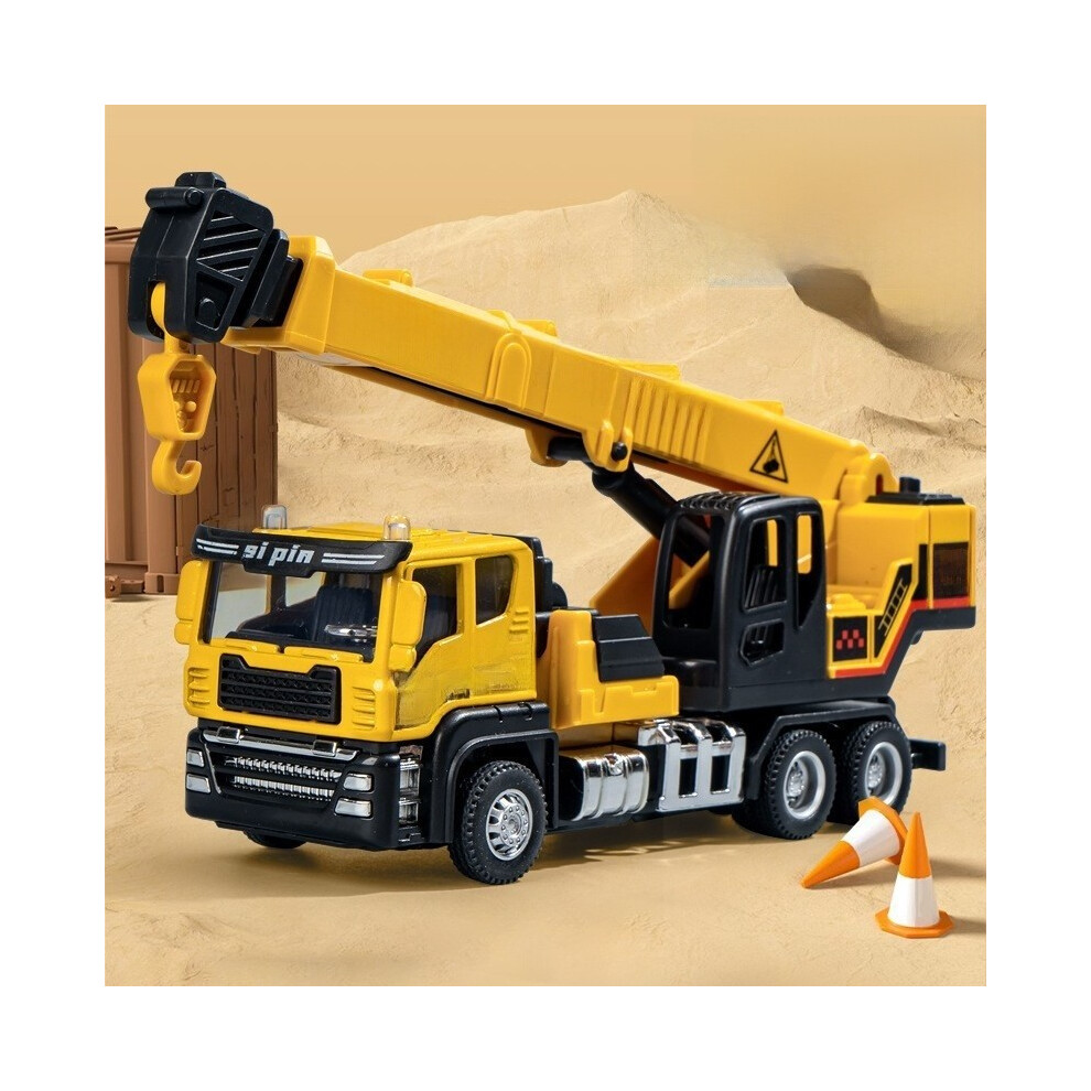 (Crane Yellow) Inertia Alloy Children Transport Truck Car Toy With Movable Playtime For Parts-image-OPC-PHQB6FB-NEW