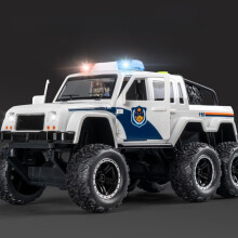 (Police Car) Offroad Police Large Toy Car For Kids With Flashing Lights And Play Interactive