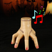 Thing Wednesday Addams Broken Hand Light Music Toys Prank Halloween Props Gift