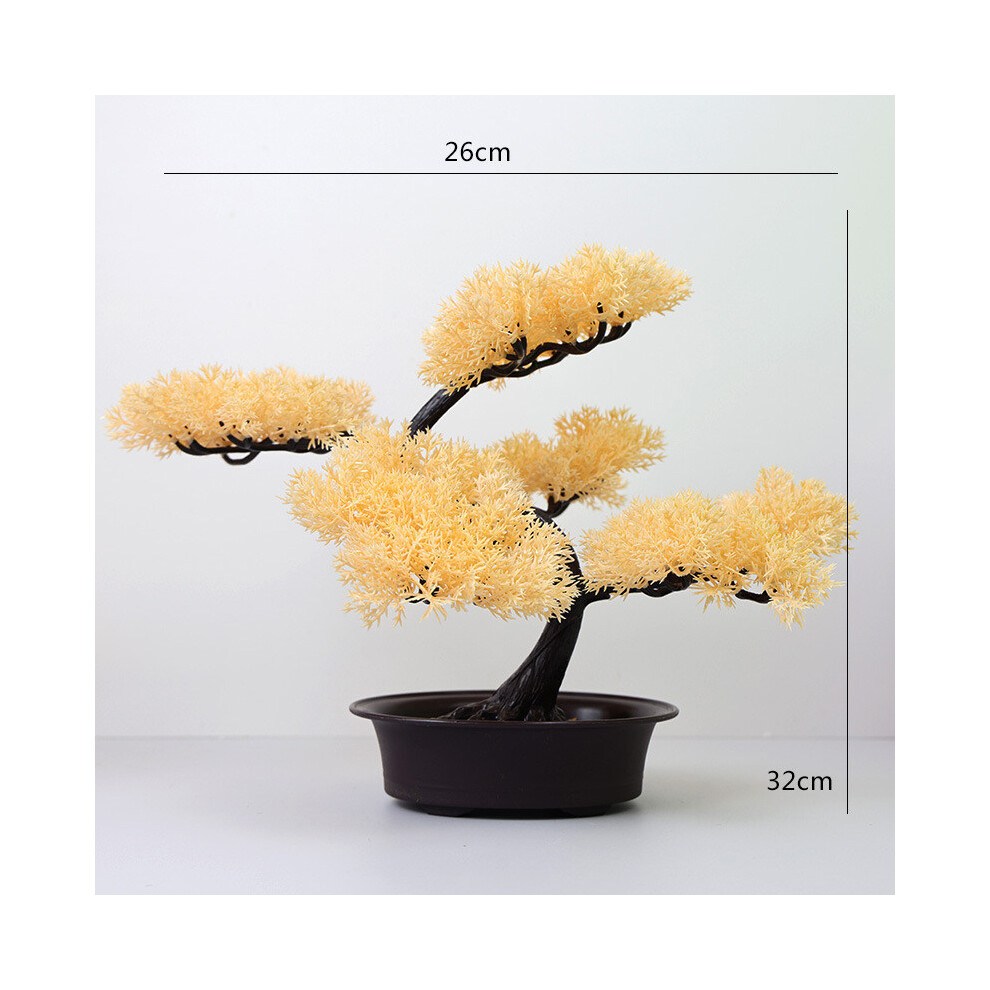 (Style E) Simulation Armandii Pinus Artificial Green Plant Bonsai Decoration Indoor-image-OPC-PHQB7VD-NEW