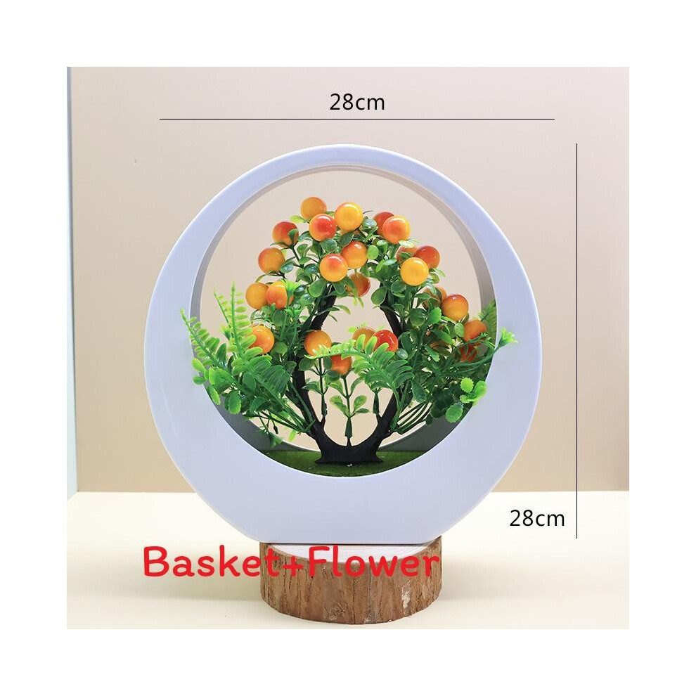 (Sunset Wealth and Honor) Spectabilis Pine Malus Artificial Green Plant Bonsai For Decor Office Home-image-OPC-PHQB8CB-NEW