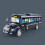(Black) Plastic Public Bus Playset With Sound And Light Function Model Kids Simulation 1