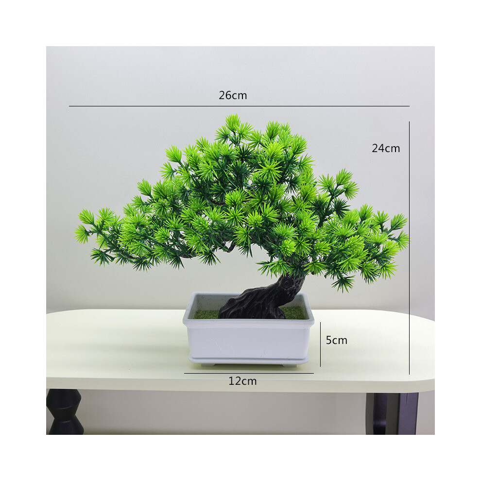 (StyleI) Simulated Changpai Scotch Pine Thuja Sutchuenensis Artificial Green Bonsai Plant-image-OPC-PHQBBSH-NEW