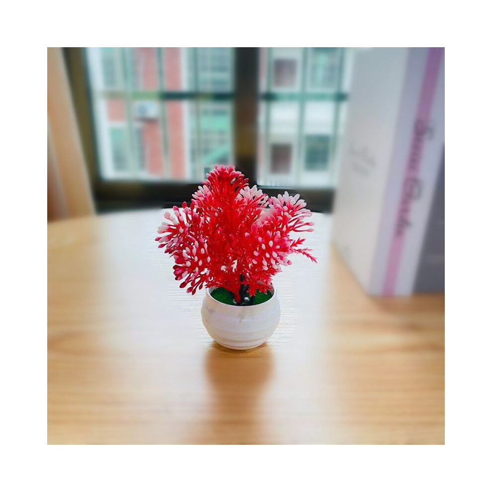 (Red) Aglaia Lour Odorata Artificial Flower Potted Plant Green Simulation Plant-image-OPC-PHQBDKC-NEW